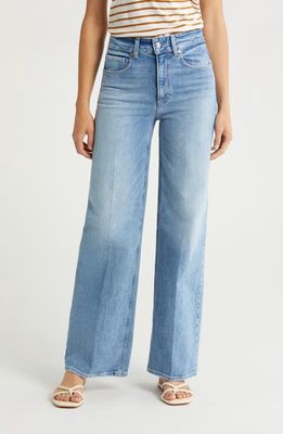 PAIGE Sasha Organic Cotton Wide Leg Jeans in Magnifique at Nordstrom, Size 31