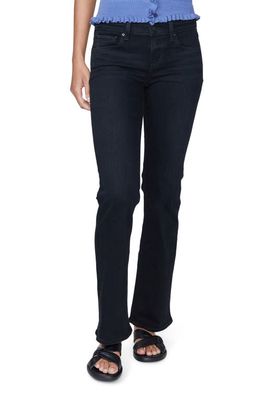 PAIGE Sloane Low Rise Bootcut Jeans in Black Caviar