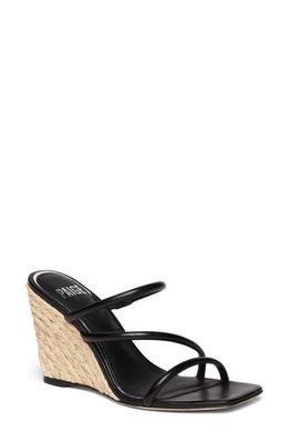 PAIGE Stacey Wedge Sandal in Black