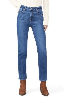 PAIGE Stella High Waist Straight Leg Jeans in Miss You Distressed