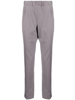 PAIGE straight-leg elasticated-waist trousers - Grey