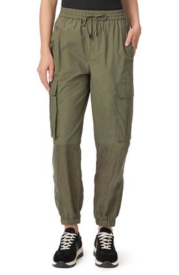 PAIGE Tucson Pull-On Cargo Joggers in Olive Green