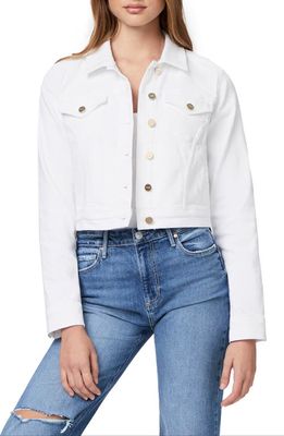 PAIGE Vivienne Crop Denim Jacket in Crisp White