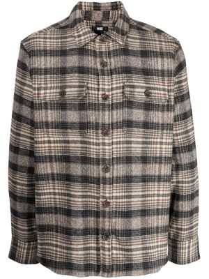 PAIGE Wilbur cotton overshirt - Brown