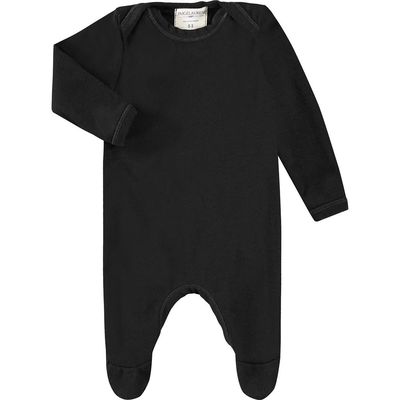 PAIGELAUREN Lap Supima® Cotton Blend Footie in Black 