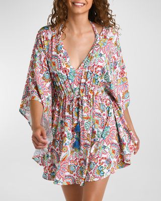 Paisley Caftan Coverup