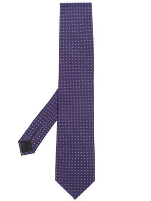 Pal Zileri patterned silk tie - Blue