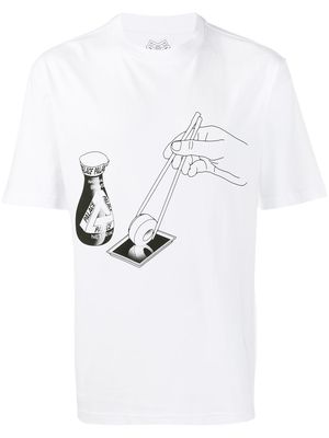 Palace Chopsticks graphic-print T-shirt - White