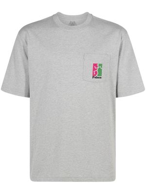 Palace graphic-print cotton T-shirt - Grey