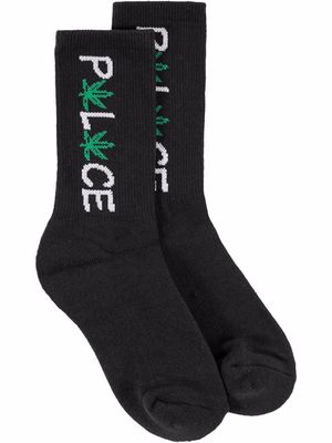 Palace Pwlwce intarsia-knit socks - Black