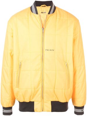 Palace Q-Bomber quilted bomber jacket - Yellow