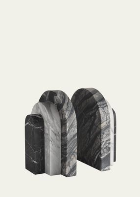 Palazzo Marble Bookends, Set of 2