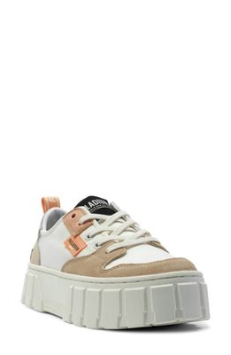 Palladium Pallatower Lo Platform Sneaker in Tofu/Beige Tan 