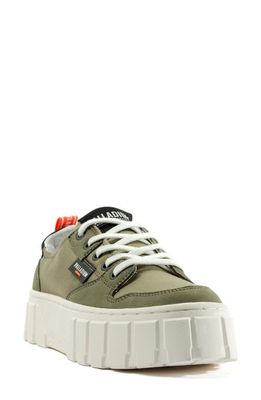 Palladium Pallatower Lo Platform Sneaker in Vetiver