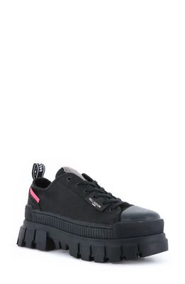 Palladium Revolt LO TX Platform Sneaker in Black/Black