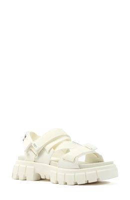 Palladium Revolt Mono Platform Sandal in Star White