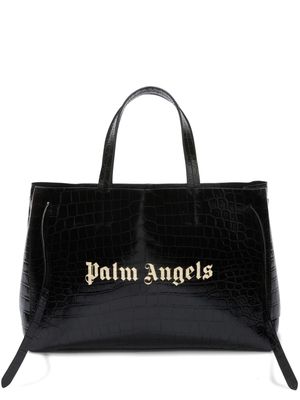 Palm Angels 24/7 leather tote bag - Black
