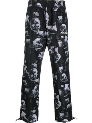 Palm Angels all-over skull-print trousers - Black