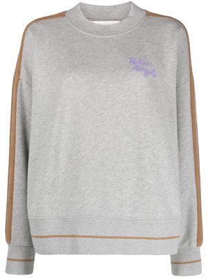 Palm Angels Angels logo-embroidered sweatshirt - Grey