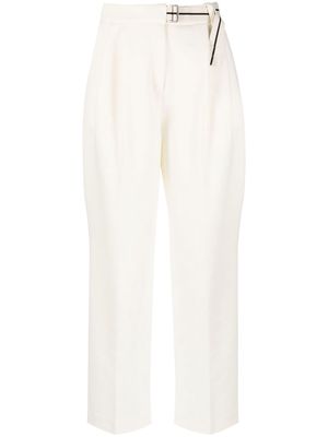 Palm Angels belted straight-leg trousers - Neutrals