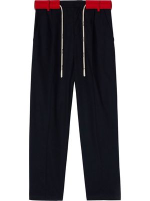Palm Angels belted track pants - Blue