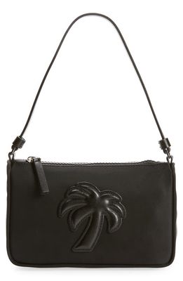 Palm Angels Big Palm Nylon Top Handle Bag in Black Black