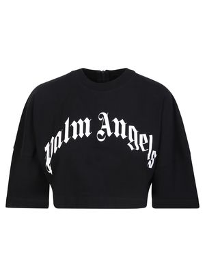 Palm Angels Black Cropped T-shirt