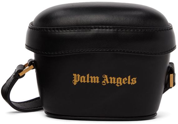 Palm Angels Black Mini Padlock Shoulder Bag