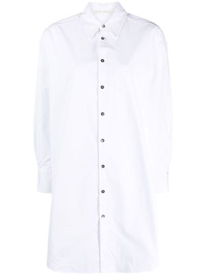 Palm Angels button-up shirtdress - White