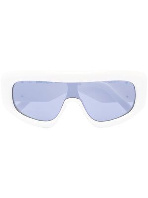 Palm Angels Carmel mask-frame sunglasses - White