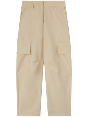 Palm Angels carrot-cut cotton trousers - Neutrals