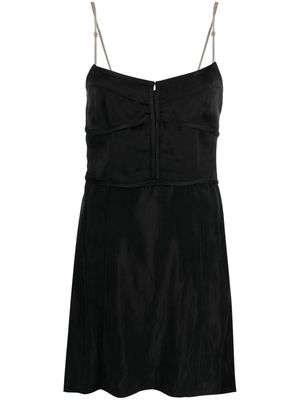 Palm Angels chain-straps slip minidress - Black