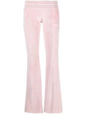 Palm Angels chenille flared track pants - Pink