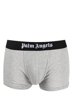Palm Angels classic logo-waistband boxers - Grey