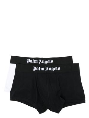 Palm Angels classic logo-waistband boxers set - Black