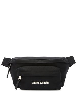 Palm Angels Cordura logo-print belt bag - Black