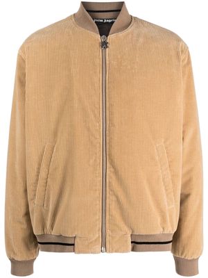 Palm Angels corduroy cotton bomber jacket - Neutrals