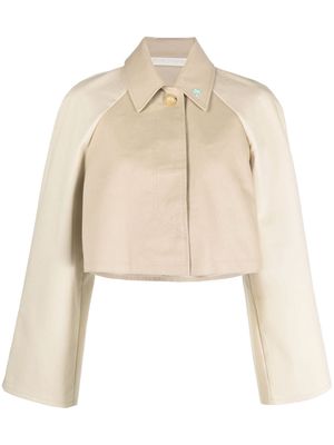 Palm Angels cropped trench coat - Neutrals