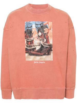 Palm Angels Dice Game cotton sweatshirt - Pink