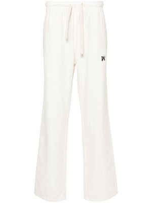 Palm Angels drawstring cotton trousers - White