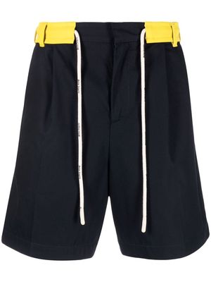 Palm Angels drawstring tailored shorts - Blue
