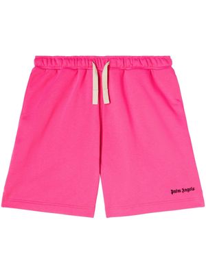 Palm Angels embroidered-logo track shorts - Pink