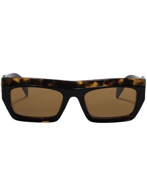 Palm Angels Empire rectangle sunglasses - Brown