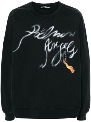 Palm Angels Foggy PA cotton sweatshirt - Black