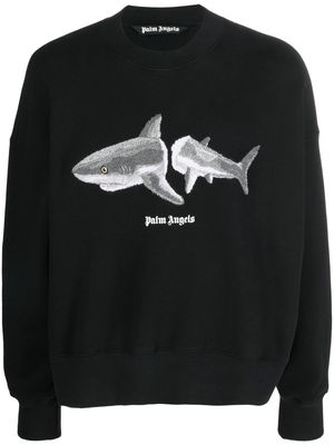 Palm Angels graphic print sweatshirt - 1009 BLACK GREY