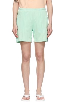 Palm Angels Green Nylon Shorts