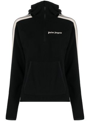 Palm Angels half-zip fleece sweatshirt - Black