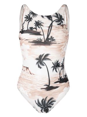 Palm Angels Hawaiian Dream swimsuit - Neutrals