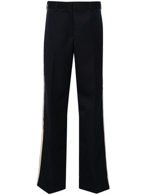 Palm Angels high-waist straight-leg trousers - Blue