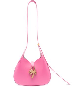 Palm Angels Hobo leather shoulder bag - Pink